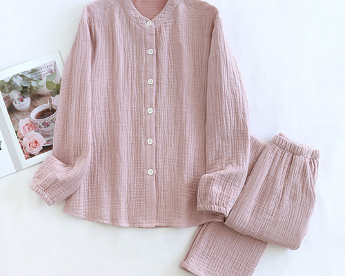 パジャマ レディース 綿100％ 4重ガーゼ 秋冬快眠パジャマ 四層ガーゼ