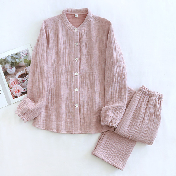 パジャマ レディース 綿100％ 4重ガーゼ 秋冬快眠パジャマ 四層ガーゼ