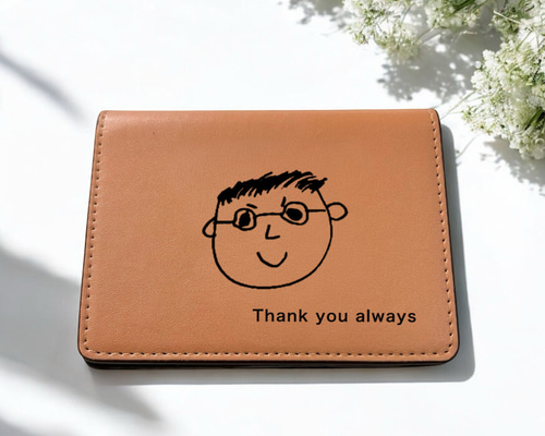 匿名配送】お子様のイラストで作成 カードケース｜オーダーメイド 写真