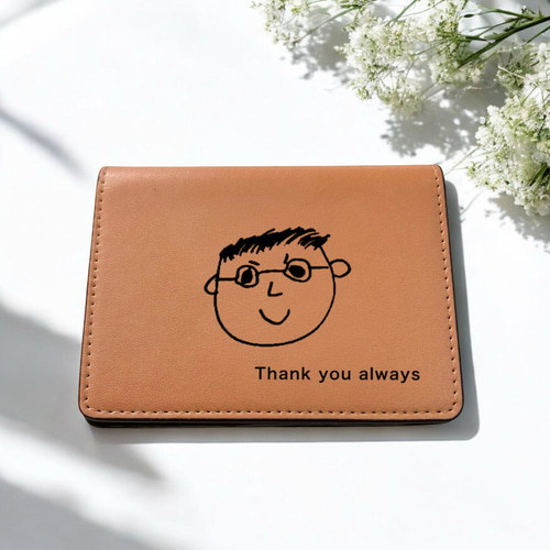 匿名配送】お子様のイラストで作成 カードケース｜オーダーメイド 写真