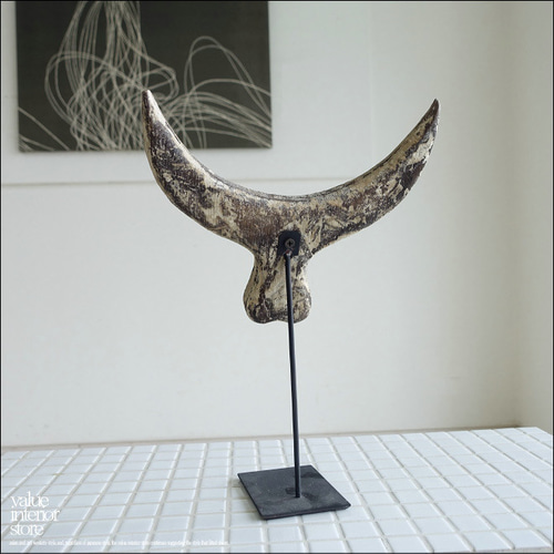 水牛オブジェ 置物 装飾 立体アート バッファロー カフェ装飾 飾り