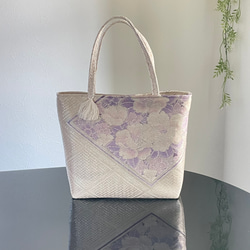 帯リメイクバッグ 桜さくら Mサイズ 和装バッグ 帯バッグ トート