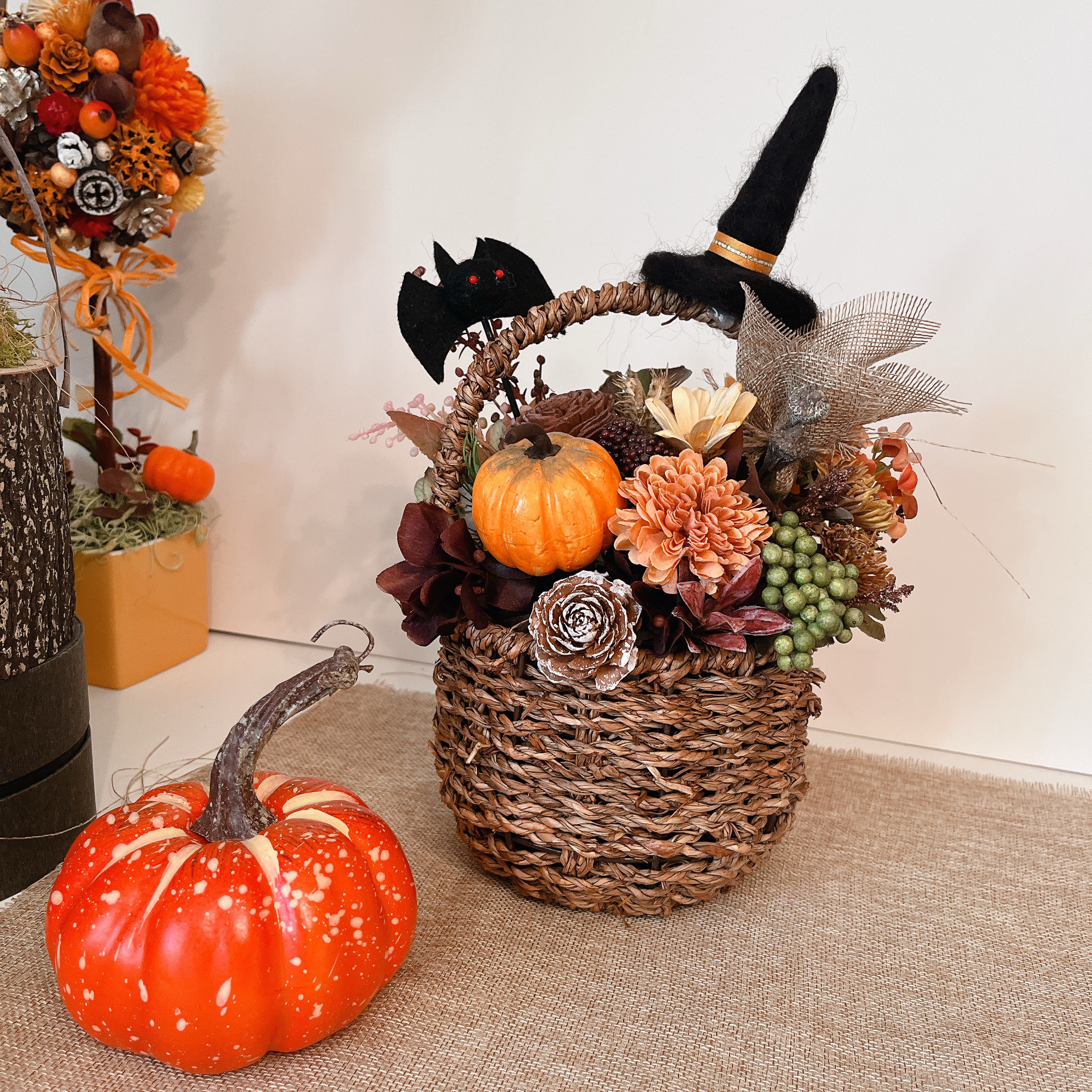 ハロウィン 壁面飾り パンプキンバスケット10個セット ハロウィン 壁面飾り パンプキンバスケット10個セット 【公式通販】