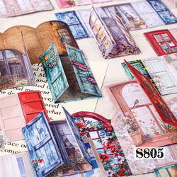 ジャンクジャーナル素材☆錆染網網コラージュ素材　ターコイズブルー 送料無料【S805コラージュ素材】海外シール 窓枠 ジャンクジャーナル