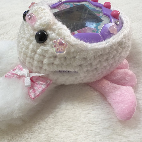 白×ピンク♡ふわふわうさぎ天使のたまごっちパラダイスカバー♡ その他