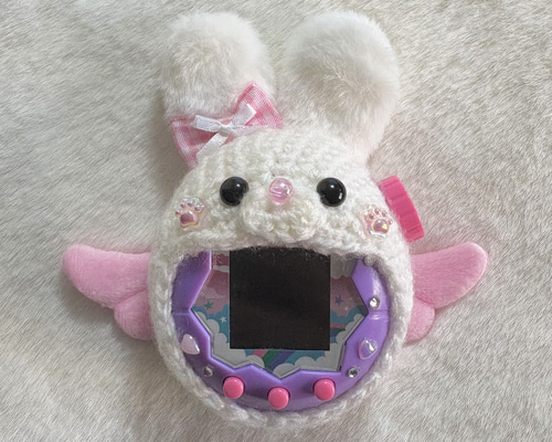 白×ピンク♡ふわふわうさぎ天使のたまごっちパラダイスカバー♡ その他