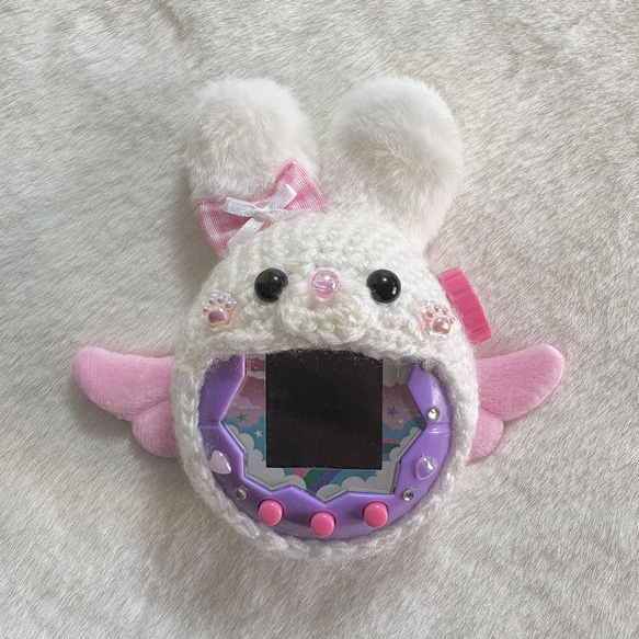 白×ピンク♡ふわふわうさぎ天使のたまごっちパラダイスカバー♡ その他