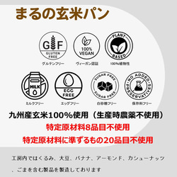 グルテンフリー ヴィーガン　農薬不使用玄米だけでお作りした　玄米パン（プレーン） 7枚目の画像
