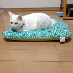 猫のためのマット　ふわふわNO.1　Silver Drops-Ovel Elements　＜受注生産＞　オーダー専用 11枚目の画像