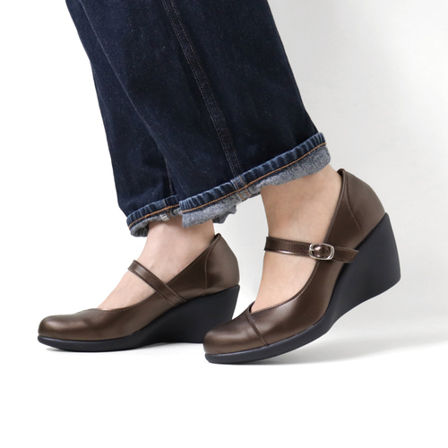 アーモンドトゥパンプス ウェッジヒール 7cm ハイヒール Re:getA