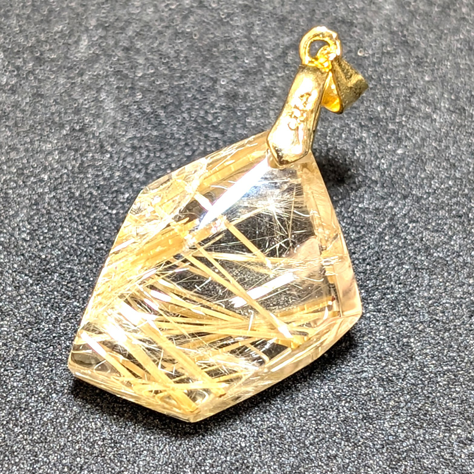 ゴールド タイチンルチル ペンダント シルバー925 一部傷あり ご縁を感じる プレゼント ギフト 贈り物