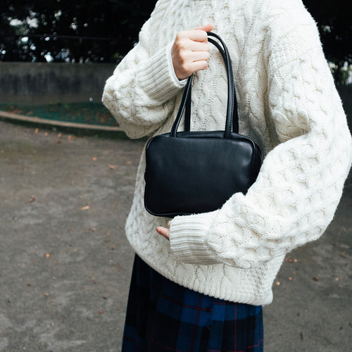 Rinori ミニボストン 長めハンドルの、やわらかミニボストン【軽量】