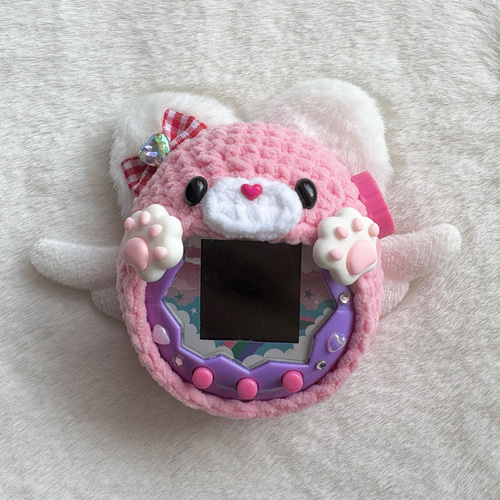 たまごっちパラダイス もこもこ カバー ケース 猫 天使 しっぽ オーダーページ たまごっちパラダイス もこもこ カバー ケース 猫 天使 しっぽ