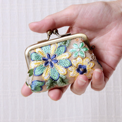 バッグチャーム・キラキラビニール【キラキララメ】 ミニがま口ポーチ