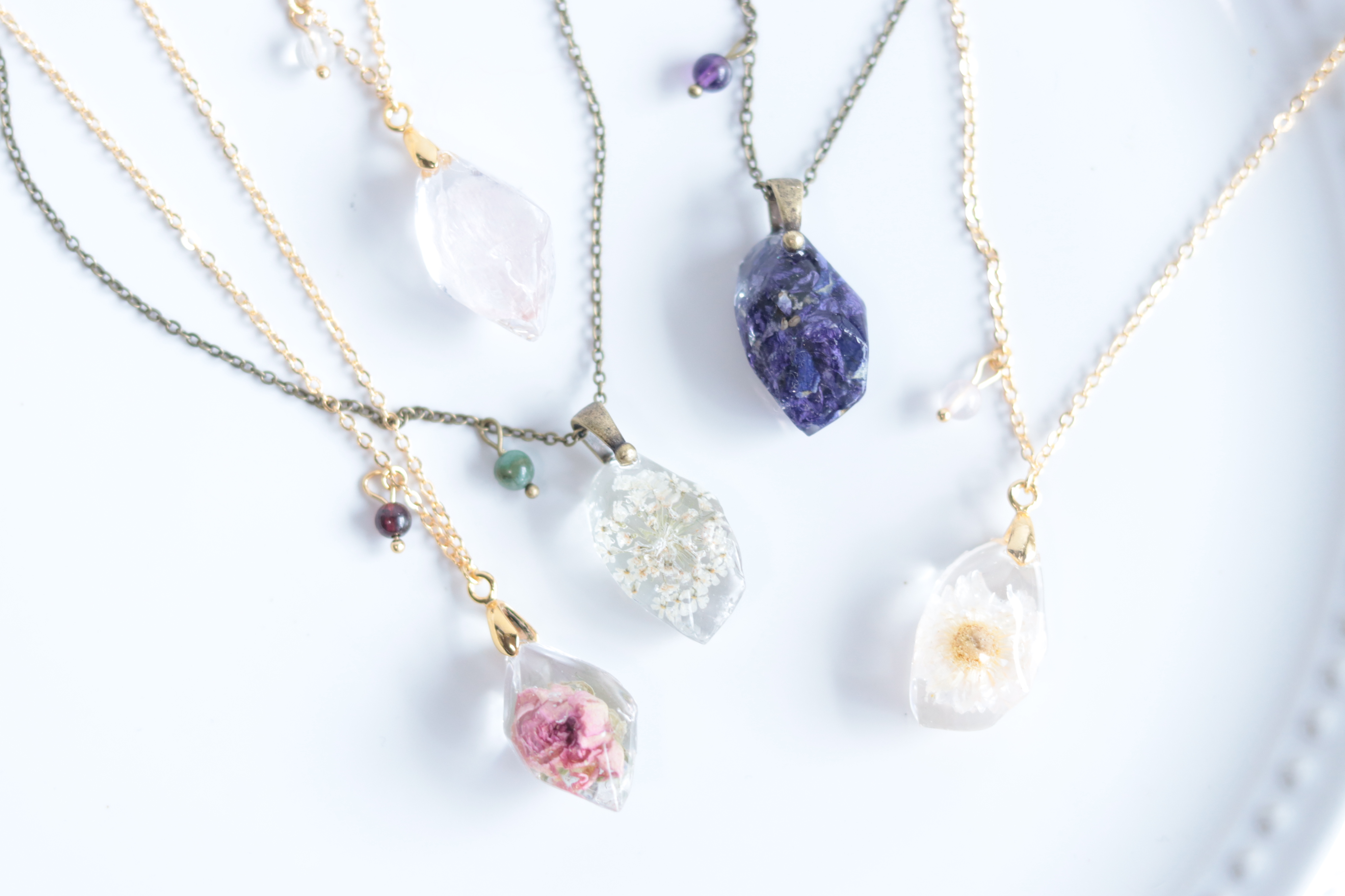 【選べる誕生石】猫さんの“金木犀とシトリン”水中花の花時計＊プリザーブド&ドライフラワー＊受注製作