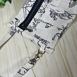 鳥獣戯画のファスナー付きミニミニポーチ　送料込み 4枚目の画像