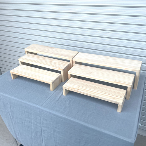 ☆マルシェ用ブースセット☆【コの字ラック6点セット】刻印サービス