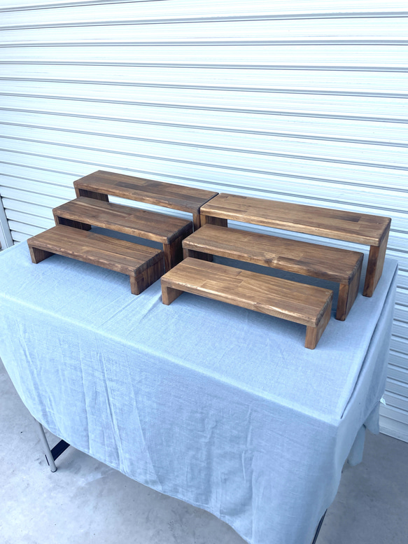 ☆マルシェ用ブースセット☆【コの字ラック6点セット】刻印サービス