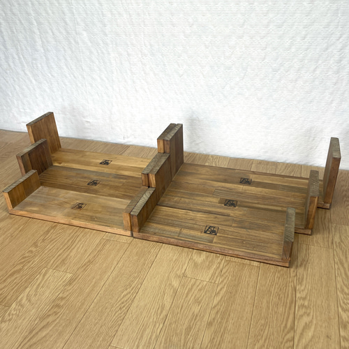 ☆マルシェ用ブースセット☆【コの字ラック6点セット】刻印サービス