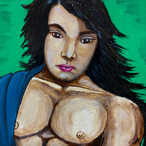 アクリル画 原画 「シトリ」 絵画 マーク・アイシャーウッド 通販 