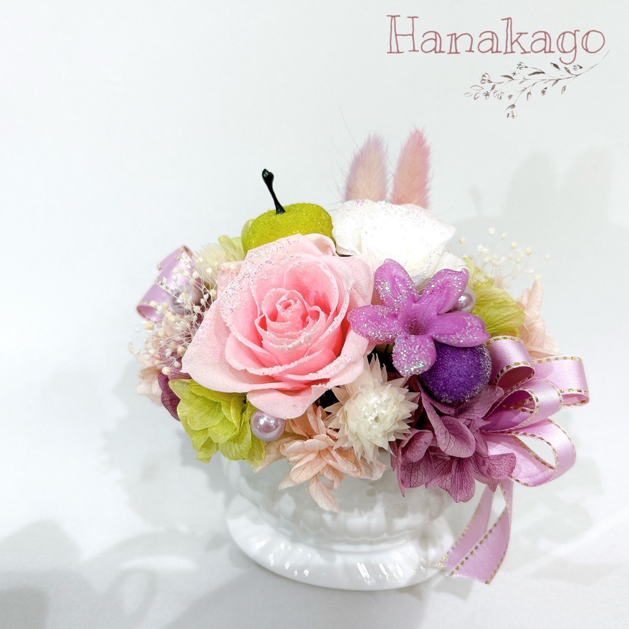 【送料無料】プリザーブドフラワー　きらめき　Pink