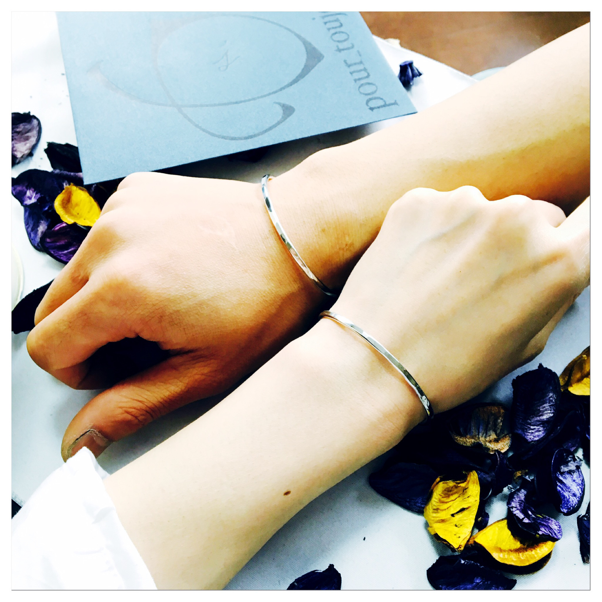 ペア価格　刻印無料   warp silver950 バングル