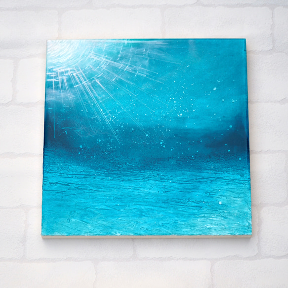 〜海中からの景色〜〈レジンアート〉〈レジン〉　 1枚目の画像