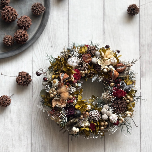 専用＊プロテア　アンティーク ドライリース bc043_item.jpg