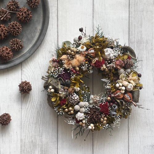 【オトナリース】カラーのグリーンリース 4b51552ee6cbc2e563e01d92dff7f0