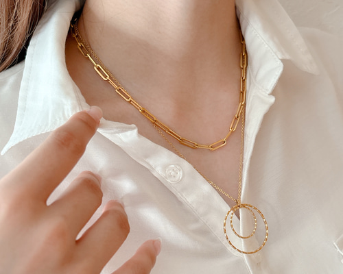 【アクセサリー大量まとめ】ネックレス リング バングル メガネなど レイヤード グラスホルダー】2連twistリング/サージカルステンレス