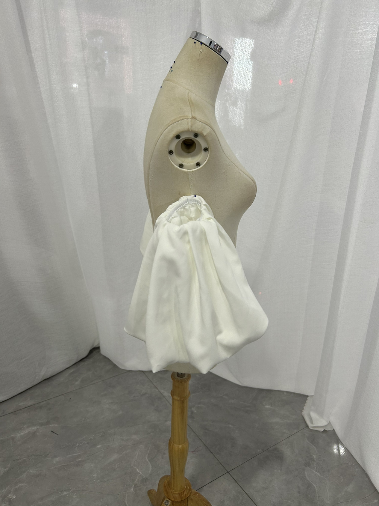 送料無料！ 取り外し袖 付け袖 パフスリーブ　ドレスアレンジ ウエディング お色直しクレープ生地