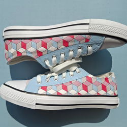 新作「dice」大人かわいいローカットスニーカー【受注制作】お好きな色でオーダーできます 1枚目の画像