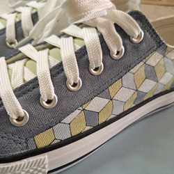 新作「dice」大人かわいいローカットスニーカー【受注制作】お好きな色でオーダーできます 6枚目の画像