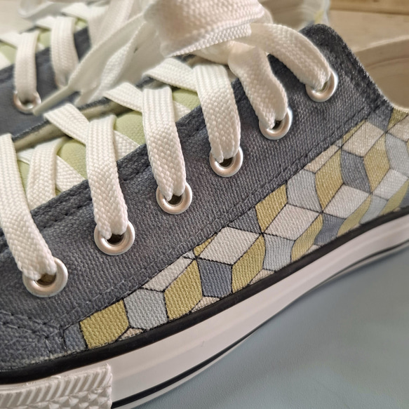 新作「dice」大人かわいいローカットスニーカー【受注制作】お好きな色でオーダーできます 6枚目の画像