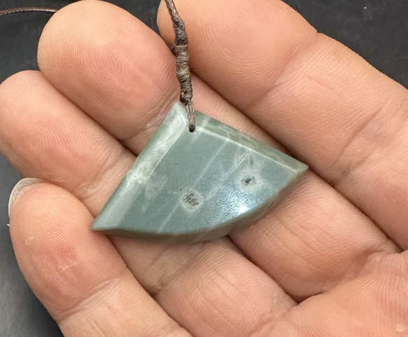 2025.8.27藍扇子　新潟阿賀野産ブルーオパール 2025.8.27藍扇子 新潟阿賀野産ブルーオパール ネックレス・ペンダント