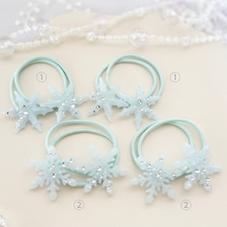 レジンヘアゴム　グリーン　バイカラー　ナチュラル　夏　ホワイト　パール レジンヘアゴム グリーン バイカラー ナチュラル 夏 ホワイト パール