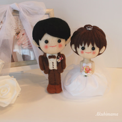 受注製作】Akubimamaウェディングドール小サイズ ウェルカムボード
