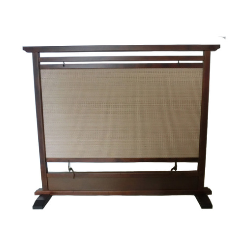 和風衝立 ブラウン 間仕切り パーテーション ヒゴ状 いぶし竹 和風衝立 ブラウン 間仕切り パーテーション 限定1 その他インテリア