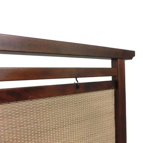 和風衝立 ブラウン 間仕切り パーテーション ヒゴ状 いぶし竹 和風衝立