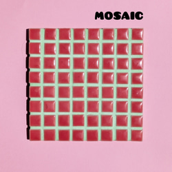 【名古屋モザイクタ使用】食卓を彩るミニ鍋敷き・タイルコースター（М）【送料無料】 1枚目の画像