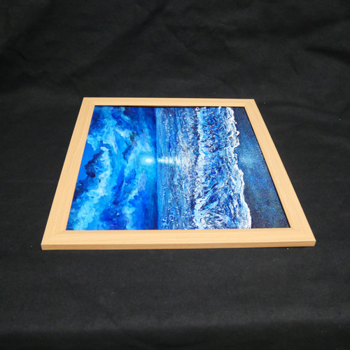 油絵 油彩 油彩画 絵 絵画 【水平線に沈む満月】 絵画 HR 通販