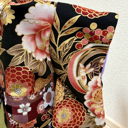 ☆2025新作犬服⭐︎ つまみ細工帯飾り付き 犬用着物 女の子用 和柄