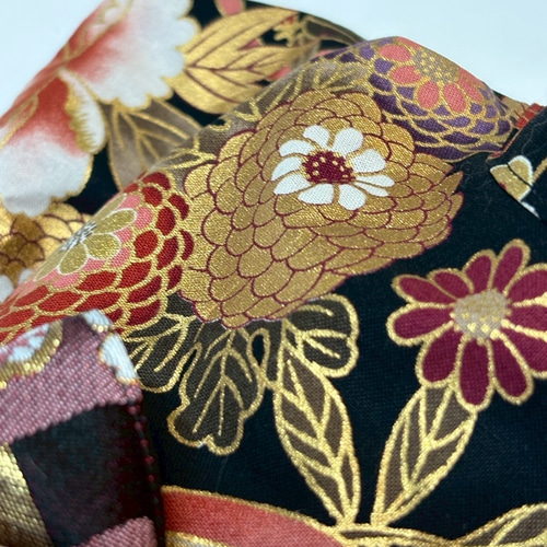 ☆2025新作犬服⭐︎ つまみ細工帯飾り付き 犬用着物 女の子用 和柄