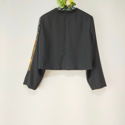 黒留袖アンサンブル*ノースリーブワンピース+ボレロ長袖*着物