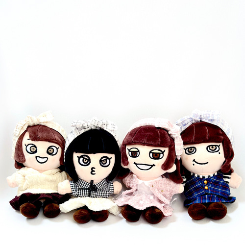 15cm／ちびぬい］リボンヘアバンド(各色) ぬいぐるみ SHIKI☆closet