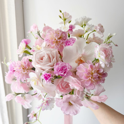❤️赤字覚悟❤️アーティフィシャルフラワーブーケ ブーケ ピンクブーケ 結婚式ブーケ ❤️赤字覚悟❤️アーティフィシャルフラワーブーケ ブーケ