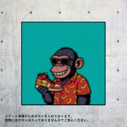 コートサイド・ゴリラ キャラクターアートパネル ポスター 写真