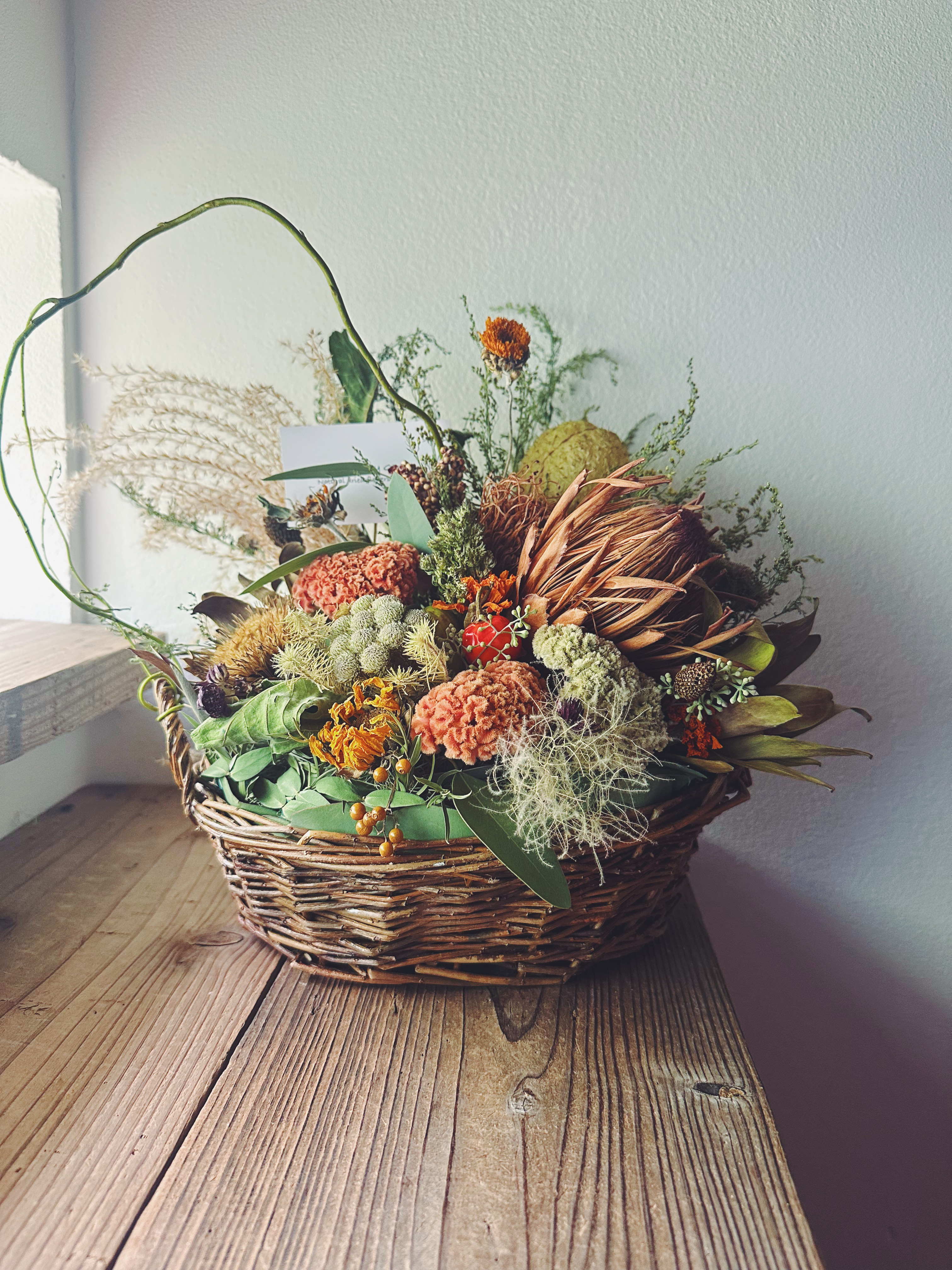 5-32 フラワーバスケットアレンジメント