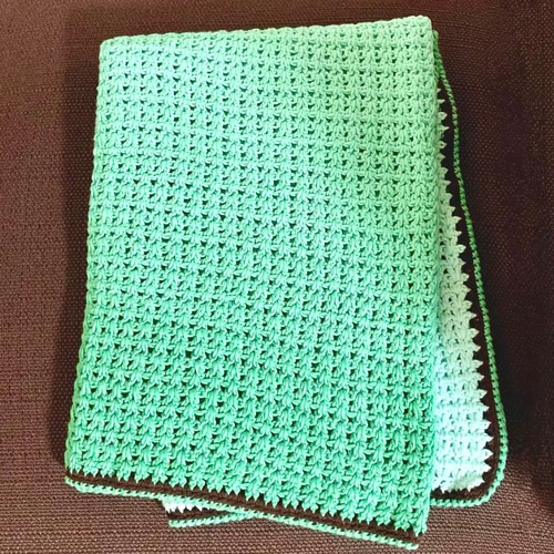 送料無料！ブランケット＊チョコミントカラー その他ファッション まる