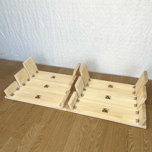【折りたたみ什器 横幅45cm 6点セット】イベント什器/ディスプレイ台 ☆マルシェ用ブースセット☆【折りたたみ什器6点セット横幅45cm